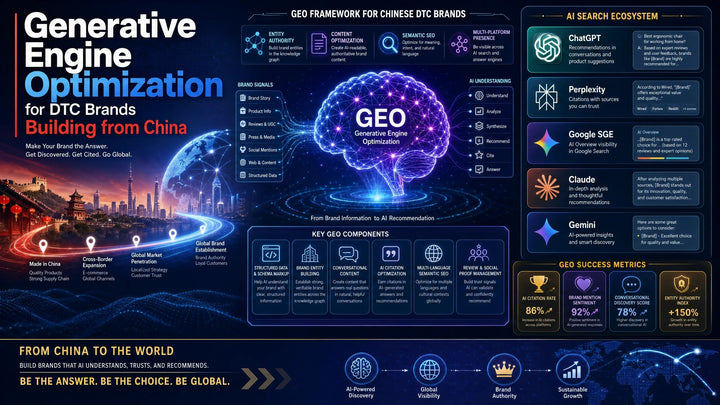 Generative Engine Optimization for DTC Brands Building from China