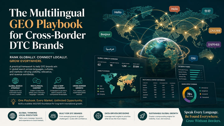 The Multilingual GEO Playbook for Cross-Border DTC Brands